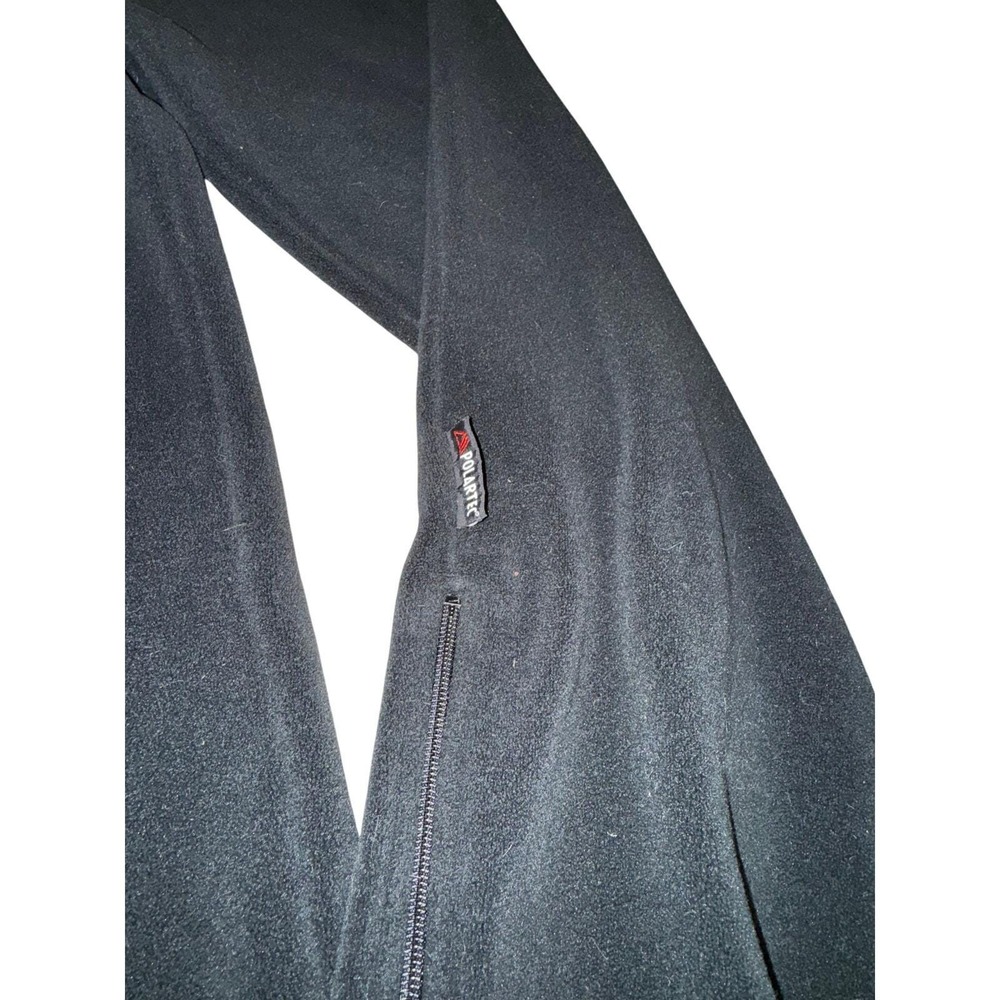 Polo Sport Ralph Lauren Fleece Pants Mens Black Polartec Ankle Zip 90s Small - Picture 6 of 9